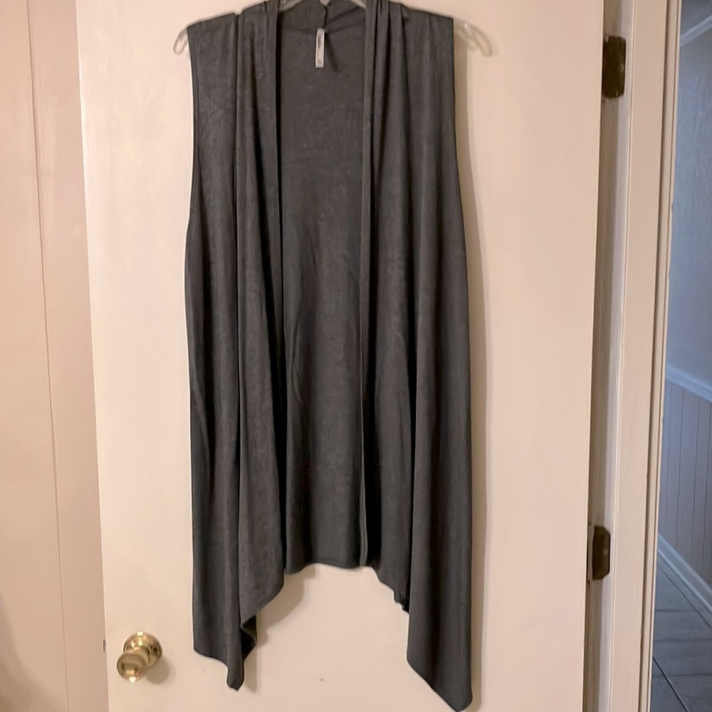 Gray heather vest Ladies XL